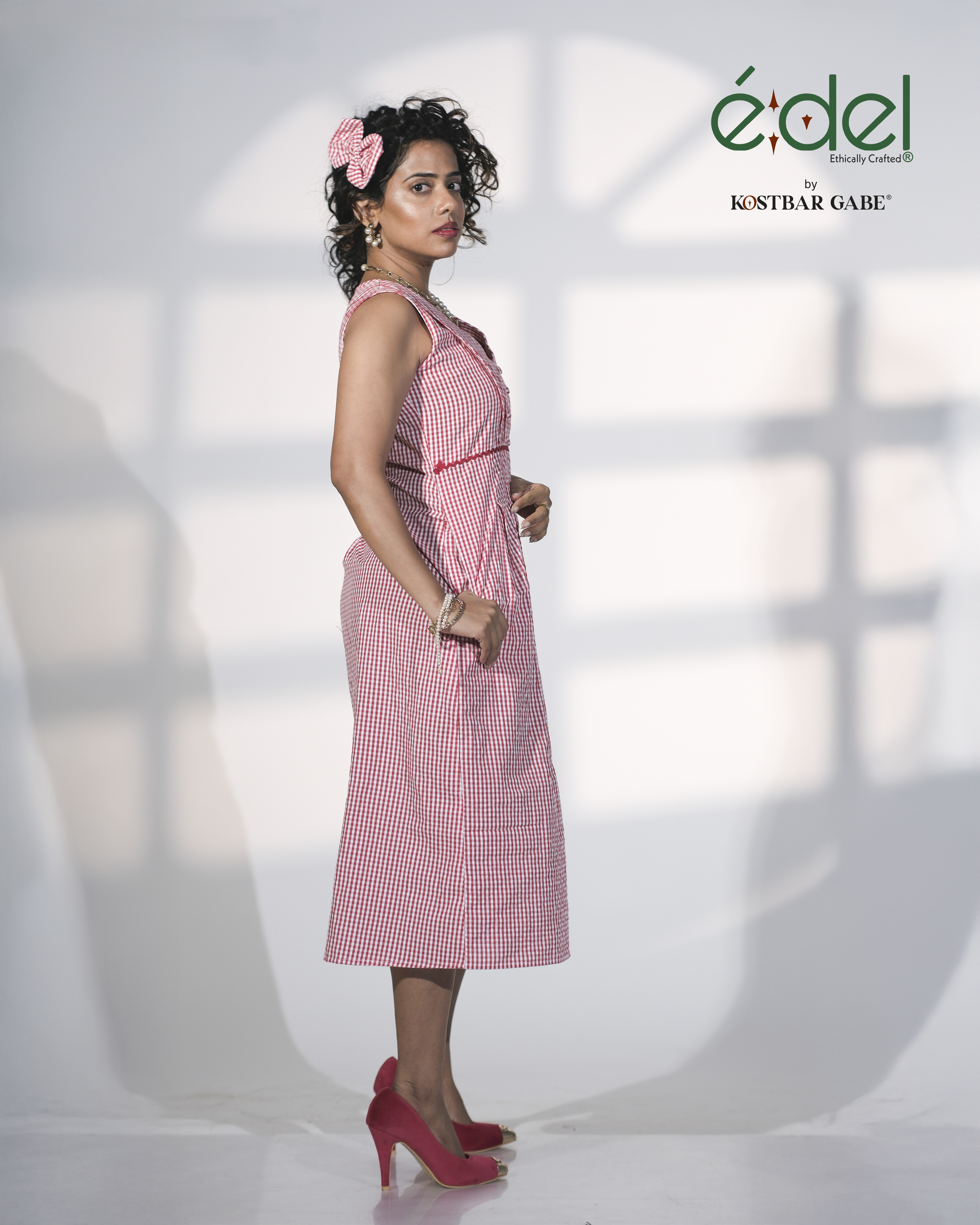 Cherry Gingham Dress