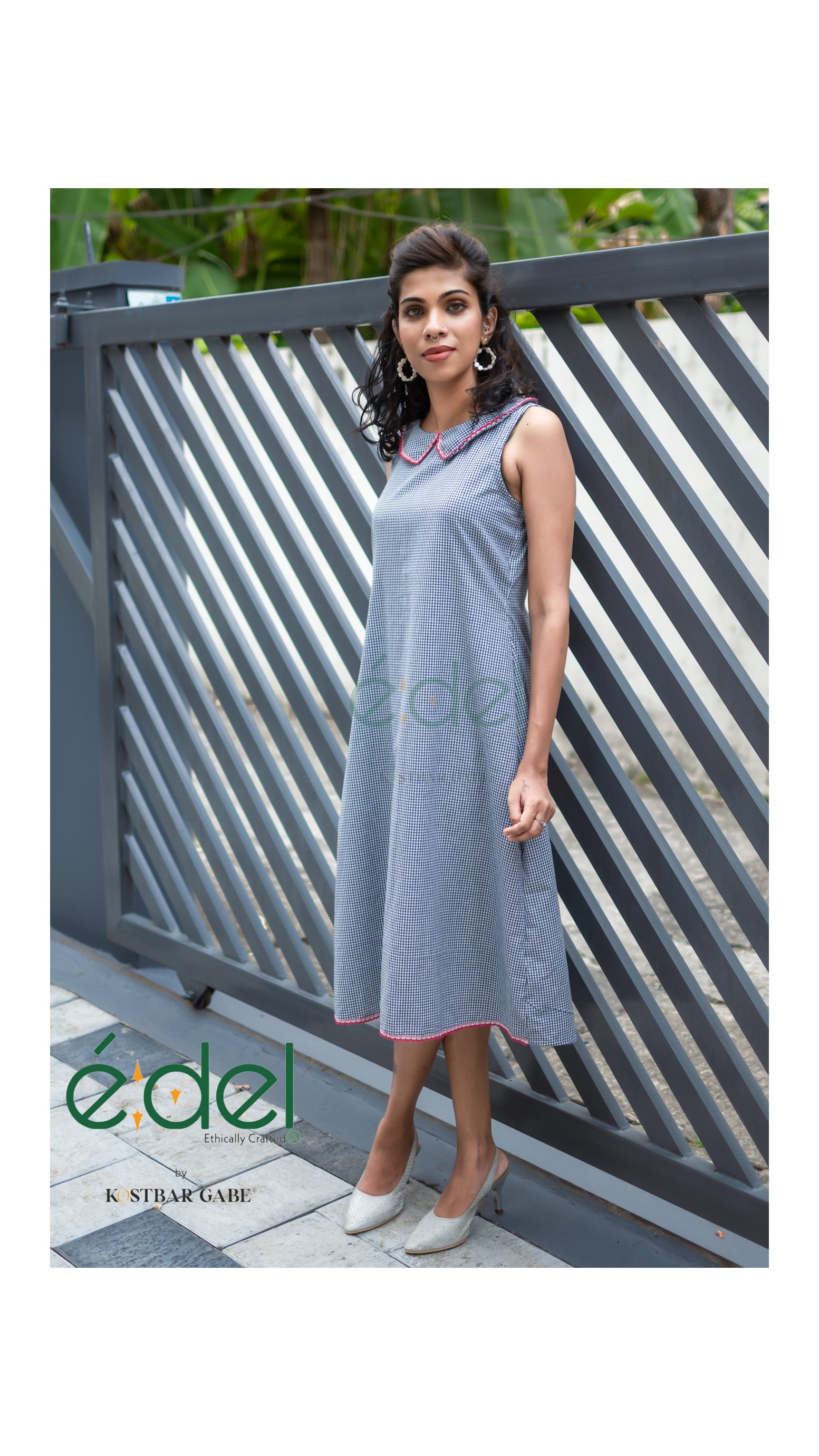 Gingham Charm A-line Dress