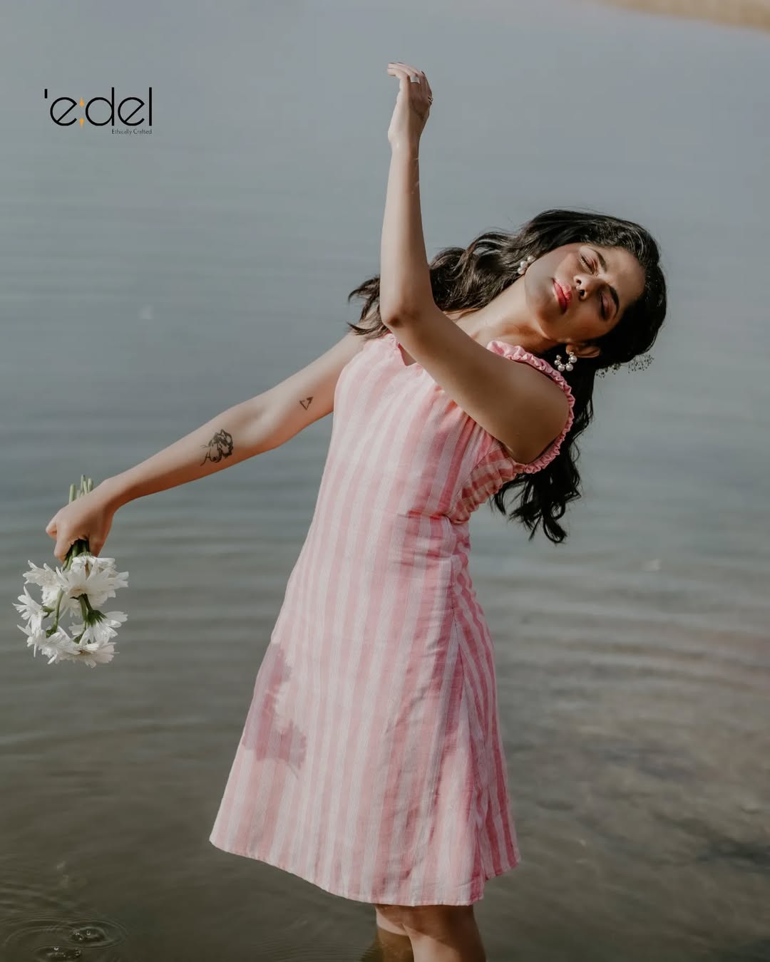 Rosé Drift Khadi Dress