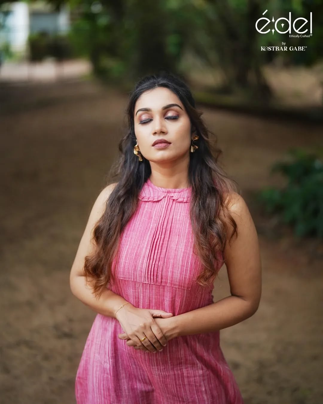 Blush Grove Khadi Dress