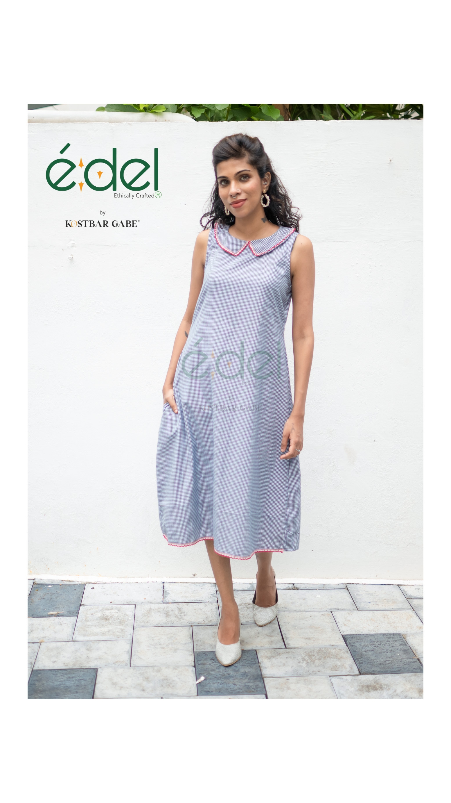 Gingham Charm A-line Dress