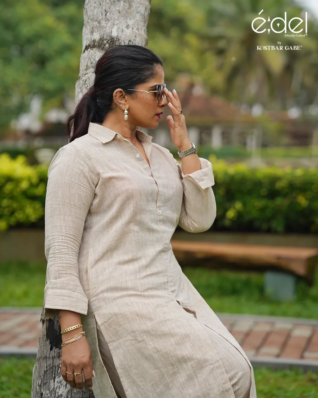 Earthy Grace Khadi Co-ord Set